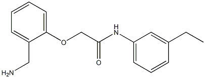 2-[2-(aminomethyl)phenoxy]-N-(3-ethylphenyl)acetamide Structure