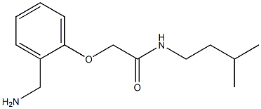 2-[2-(aminomethyl)phenoxy]-N-(3-methylbutyl)acetamide,,结构式