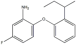 2-[2-(butan-2-yl)phenoxy]-5-fluoroaniline,,结构式