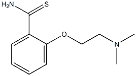 2-[2-(dimethylamino)ethoxy]benzenecarbothioamide 结构式