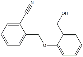 2-[2-(hydroxymethyl)phenoxymethyl]benzonitrile 结构式