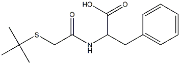 2-[2-(tert-butylsulfanyl)acetamido]-3-phenylpropanoic acid Structure