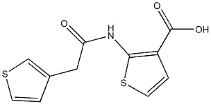 2-[2-(thiophen-3-yl)acetamido]thiophene-3-carboxylic acid Structure