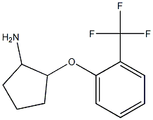 2-[2-(trifluoromethyl)phenoxy]cyclopentanamine 结构式