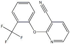 2-[2-(trifluoromethyl)phenoxy]nicotinonitrile,,结构式