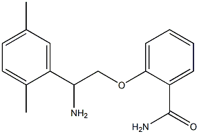 2-[2-amino-2-(2,5-dimethylphenyl)ethoxy]benzamide Structure