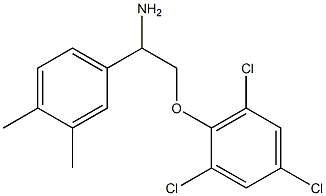 2-[2-amino-2-(3,4-dimethylphenyl)ethoxy]-1,3,5-trichlorobenzene 结构式