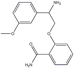 2-[2-amino-2-(3-methoxyphenyl)ethoxy]benzamide Structure