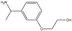 2-[3-(1-aminoethyl)phenoxy]ethan-1-ol 结构式