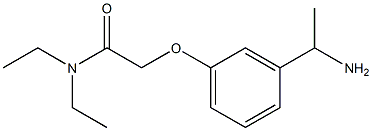 2-[3-(1-aminoethyl)phenoxy]-N,N-diethylacetamide Structure