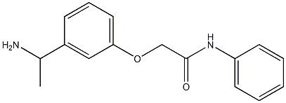 2-[3-(1-aminoethyl)phenoxy]-N-phenylacetamide Struktur