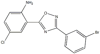 2-[3-(3-bromophenyl)-1,2,4-oxadiazol-5-yl]-4-chloroaniline 化学構造式