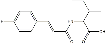 2-[3-(4-fluorophenyl)prop-2-enamido]-3-methylpentanoic acid|