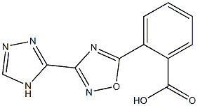 2-[3-(4H-1,2,4-triazol-3-yl)-1,2,4-oxadiazol-5-yl]benzoic acid Struktur