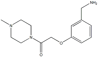 2-[3-(aminomethyl)phenoxy]-1-(4-methylpiperazin-1-yl)ethan-1-one Structure