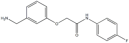 2-[3-(aminomethyl)phenoxy]-N-(4-fluorophenyl)acetamide Structure