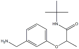 2-[3-(aminomethyl)phenoxy]-N-tert-butylpropanamide,,结构式