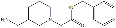 2-[3-(aminomethyl)piperidin-1-yl]-N-benzylacetamide Struktur