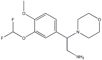  2-[3-(difluoromethoxy)-4-methoxyphenyl]-2-(morpholin-4-yl)ethan-1-amine