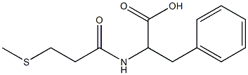 2-[3-(methylsulfanyl)propanamido]-3-phenylpropanoic acid Structure