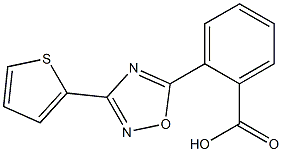 2-[3-(thiophen-2-yl)-1,2,4-oxadiazol-5-yl]benzoic acid 结构式
