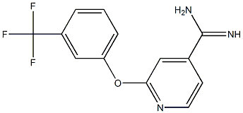 2-[3-(trifluoromethyl)phenoxy]pyridine-4-carboximidamide Structure