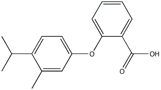 2-[3-methyl-4-(propan-2-yl)phenoxy]benzoic acid Structure