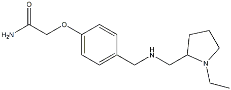 2-[4-({[(1-ethylpyrrolidin-2-yl)methyl]amino}methyl)phenoxy]acetamide Struktur