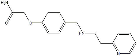 2-[4-({[2-(pyridin-2-yl)ethyl]amino}methyl)phenoxy]acetamide 结构式
