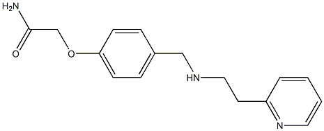 2-[4-({[2-(pyridin-2-yl)ethyl]amino}methyl)phenoxy]acetamide,,结构式