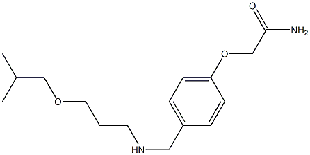 2-[4-({[3-(2-methylpropoxy)propyl]amino}methyl)phenoxy]acetamide 结构式