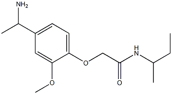 2-[4-(1-aminoethyl)-2-methoxyphenoxy]-N-(sec-butyl)acetamide