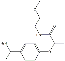  2-[4-(1-aminoethyl)phenoxy]-N-(2-methoxyethyl)propanamide