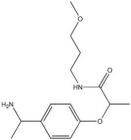 2-[4-(1-aminoethyl)phenoxy]-N-(3-methoxypropyl)propanamide