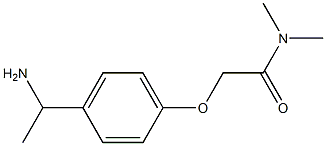 2-[4-(1-aminoethyl)phenoxy]-N,N-dimethylacetamide Structure