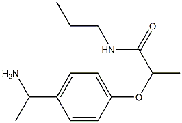 2-[4-(1-aminoethyl)phenoxy]-N-propylpropanamide Structure