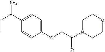 2-[4-(1-aminopropyl)phenoxy]-1-(morpholin-4-yl)ethan-1-one Structure