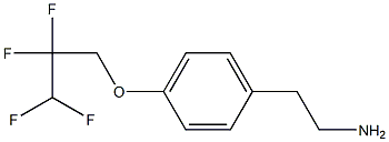 2-[4-(2,2,3,3-tetrafluoropropoxy)phenyl]ethan-1-amine,,结构式