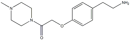 2-[4-(2-aminoethyl)phenoxy]-1-(4-methylpiperazin-1-yl)ethan-1-one 化学構造式