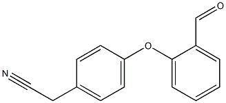 2-[4-(2-formylphenoxy)phenyl]acetonitrile 结构式