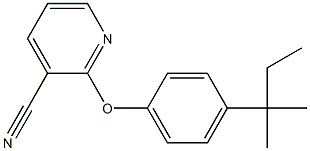 2-[4-(2-methylbutan-2-yl)phenoxy]pyridine-3-carbonitrile