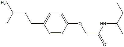 2-[4-(3-aminobutyl)phenoxy]-N-(sec-butyl)acetamide Structure