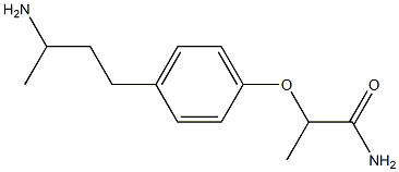 2-[4-(3-aminobutyl)phenoxy]propanamide Structure