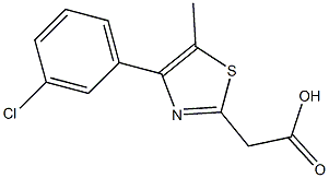 2-[4-(3-chlorophenyl)-5-methyl-1,3-thiazol-2-yl]acetic acid