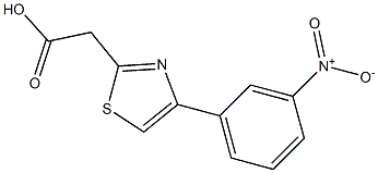 2-[4-(3-nitrophenyl)-1,3-thiazol-2-yl]acetic acid Structure