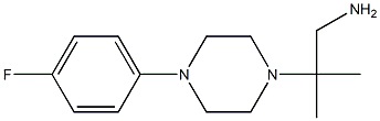 2-[4-(4-fluorophenyl)piperazin-1-yl]-2-methylpropan-1-amine 结构式