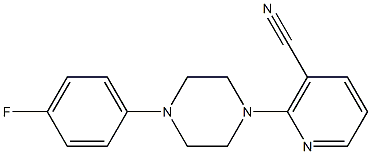 2-[4-(4-fluorophenyl)piperazin-1-yl]nicotinonitrile Structure