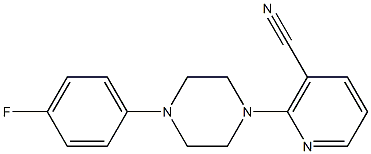 2-[4-(4-fluorophenyl)piperazin-1-yl]nicotinonitrile,,结构式