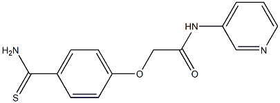 2-[4-(aminocarbonothioyl)phenoxy]-N-pyridin-3-ylacetamide Structure