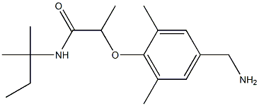 2-[4-(aminomethyl)-2,6-dimethylphenoxy]-N-(2-methylbutan-2-yl)propanamide